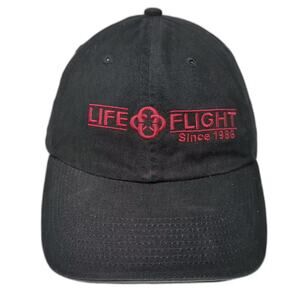 Kati Baseball Cap Black Red One Size Life Flight Saint Alphonsus Boise Idaho Hat